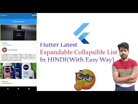 How To Create Collapsible List | Expandable List In Flutter 2022 Expansion Tile Flutter Tutorial