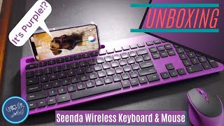 This Quirky Keyboard is Totally PURPLE! Unboxing Seenda Wireless Keyboard and Mouse