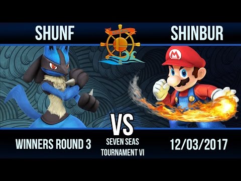 Seven Seas Tournament 6 - Shunf (Lucario) vs Shinbur (Mario) - Winners Round 3