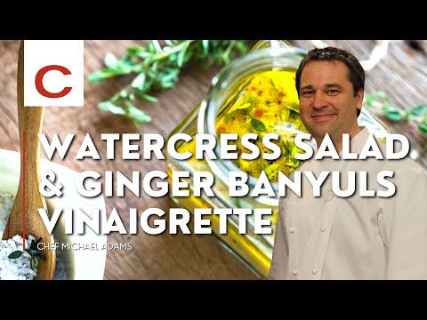 Watercress Salad and Banyulus Vinaigrette | Chef Michael Adams | Tips & Techniques
