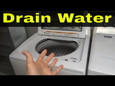 image-How to get standing water out of a washing machine?