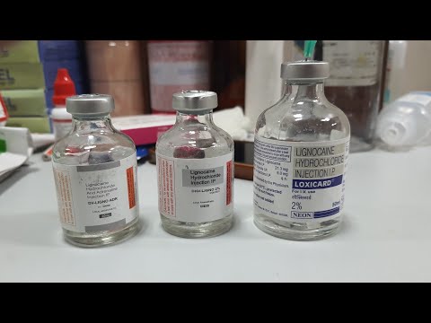 Lignocaine injection