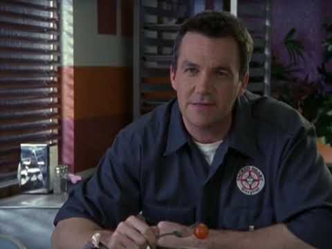Scrubs S2E18 - JD Hit Janitor with a Biscuit