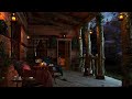 Heavy Rain and Thunder Sounds in a Cozy Cabin Porch - Rainstorm in the Forest for Sleeping and Relax