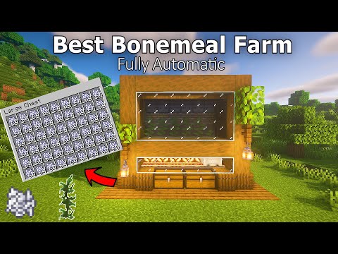 Minecraft: Best AUTOMATIC Bonemeal Farm 1.20! (Survival | Bedrock | Java)