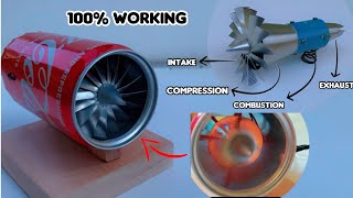 Making a Jet Engine using soda can | diy Jet engine |  fully functional Jet Engine