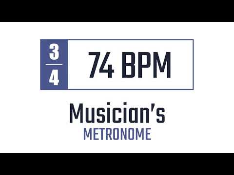 74 BPM - 3/4 - Metronome
