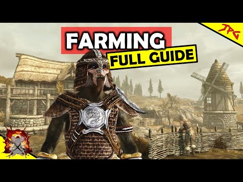 SKYRIM FARMING ULTIMATE GUIDE - Perfect For Survival! Goldenhills - Unquite Dead Quest Walkthrough!