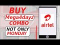 how to buy the mega4dayz combo on airtel my airtel app free data