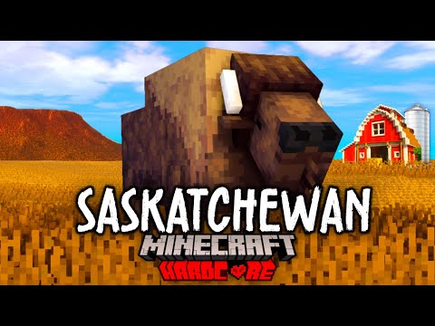 I Survived 100 Days in SASKATCHEWAN in Hardcore Minecraft!