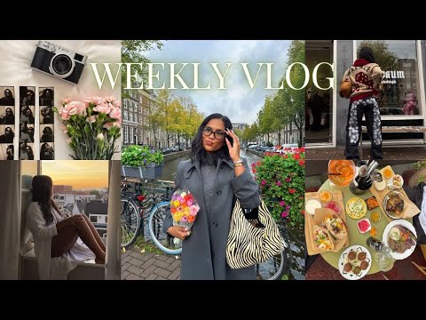 WEEKLY VLOG ♡ (explore amsterdam with me!! shopping, surprise date, photoshoot, best food, biking!+)