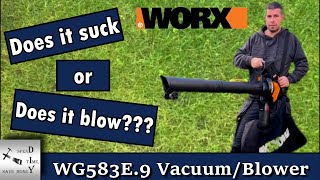 WORX WG583E.9 (40V MAX) Brushless Leaf Blower/Vacuum
