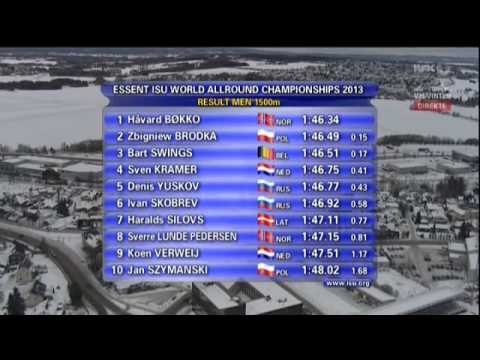Bøkko-Kramer 1500m VM Hamar Februar 2013
