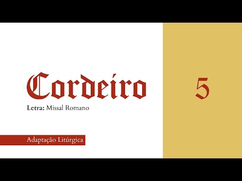 Cordeiro De Deus (ver. 5) - Católica