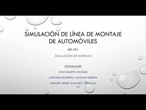 , title : 'Simulacion y Modelaje, Linea de Montaje de Automoviles. Antonio, Ivan y Henry'