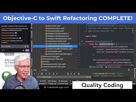 Objective-C to Swift Refactoring COMPLETE (Live Coding) thumbnail