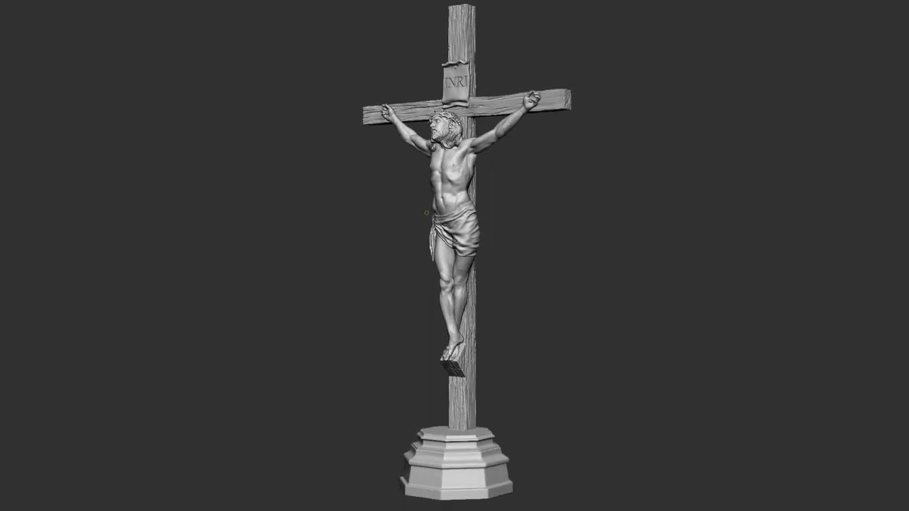 Crucifixion of Jesus Christ v1 3D Print Model