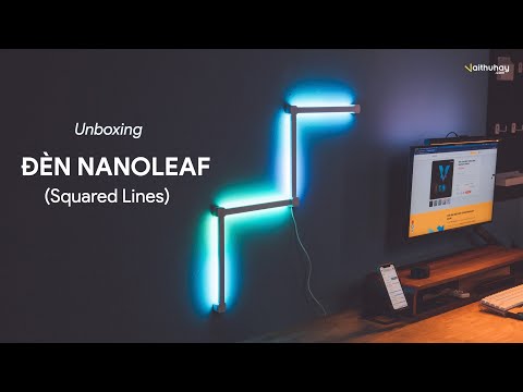 [NEW] Đèn thông minh cảm ứng màu LINES SQUARED chính hãng Nanoleaf