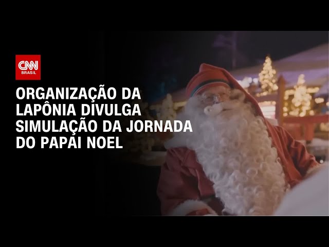 Veja simulação da jornada do Papai Noel saindo da Finlândia | CNN NOVO DIA