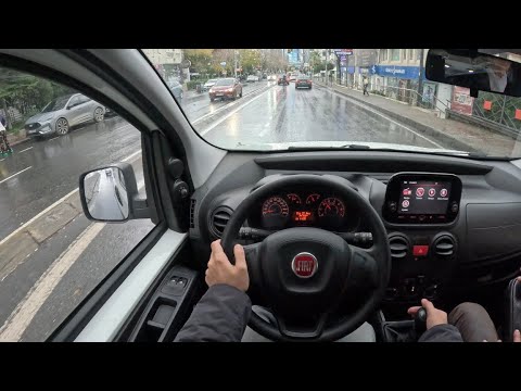 Fiat Fiorino Driving Through Rainy Istanbul 🇹🇷 | Chill City Drive