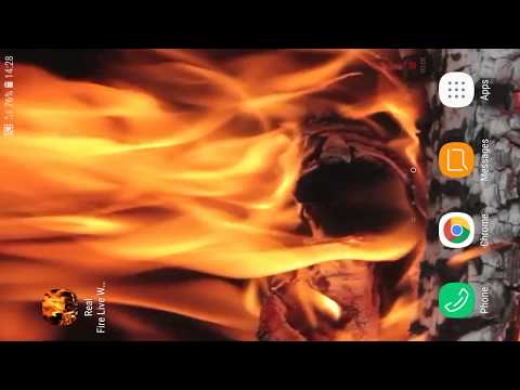 Real Fire Live Wallpaper Video