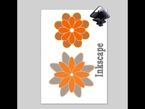 How Simple to Create a Flower in Inkscape. Transform - Rotation.