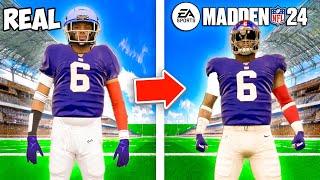 I TURNED INTO MY MADDEN CHARACTER IN REAL LIFE!!! (MUST WATCH)