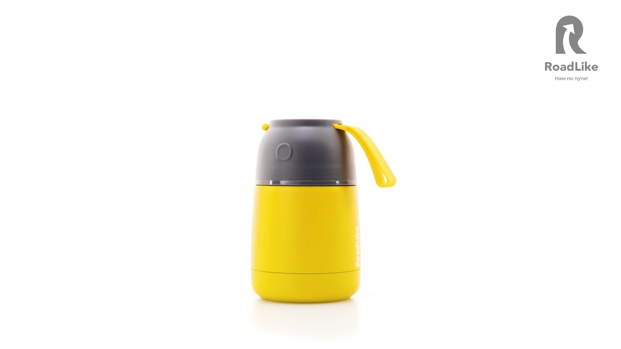 Термос для еды RoadLike Jar 420мл, желтый