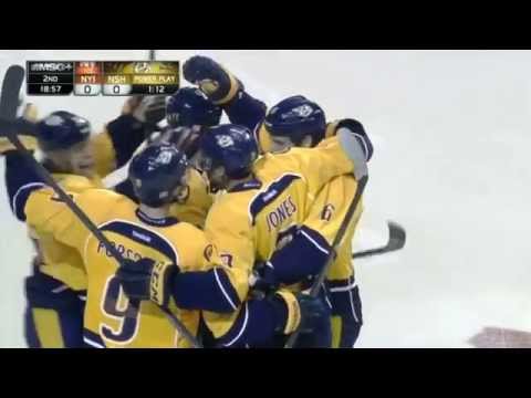 Seth Jones' First NHL Goal - Oct 12th 2013 (HD)