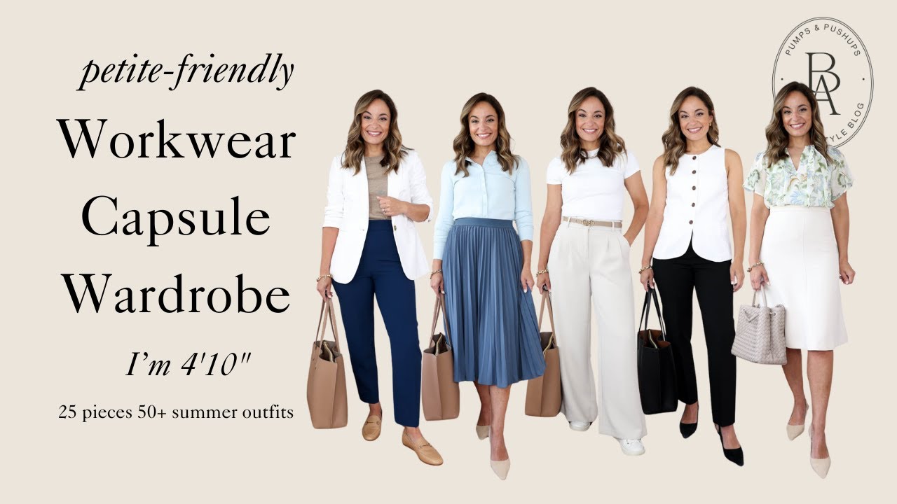 Petite Summer Workwear Capsule Wardrobe | 25 Pieces, 50+ Office Outfits