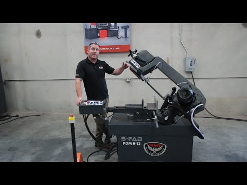 Hands on with the RMT S-FAB PDM 9-12 Semi-Automatic Bandsaw for High Speed Production Cutting