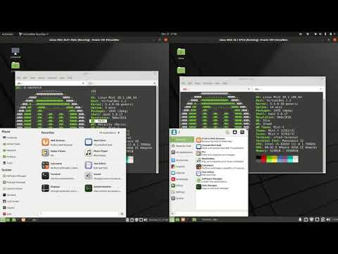 Linux Mint 20.1 Mate vs Linux Mint 20.1 XFCE: RAM