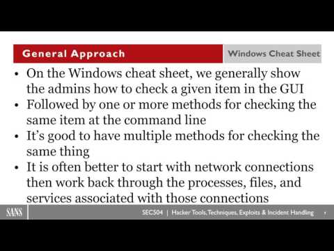 Windows Live Forensics