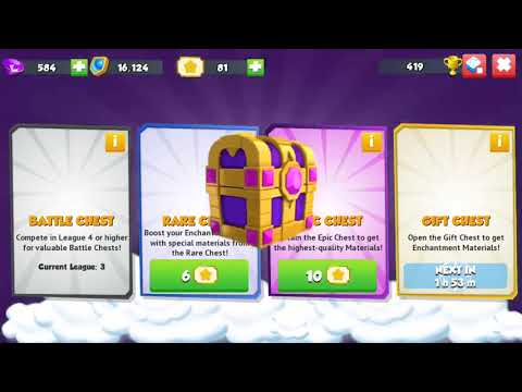 Opening epic enchantment chest! Will I be able to enchant my divine Hermes dragon? - DML