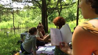 Learning Ivana Kupala songs in New Paltz