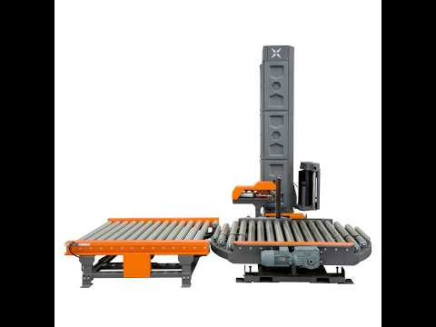 MÁY QUẤN MÀNG PALLET BÀN XOAY TỰ ĐỘNG TRÊN BĂNG TẢI 
