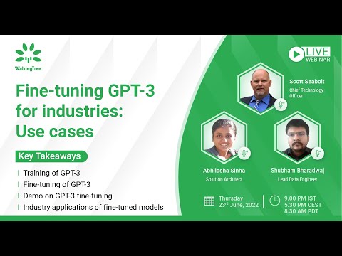 Fine tuning Chat GPT-3 for industries Use cases