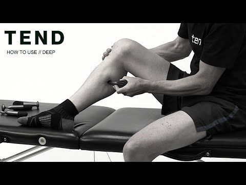 Discover effective techniques for using Tend Deep to alleviate calf stiffness and discomfort.