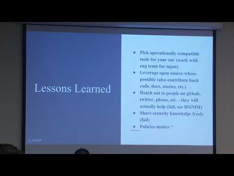 2018 - Building An AppSec Program From The Ground Up: An Honest Retrospective