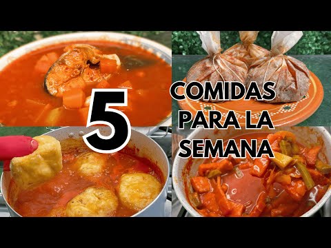 ✅MENÚ SEMANAL Fácil y Económico 💰 Delicioso‼️ Recetas para toda tu semana ‼️