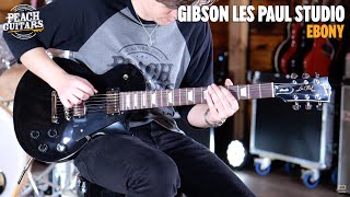 Video thumbnail for No Talking...Just Tones | Gibson Les Paul Studio Ebony by Peach Guitars