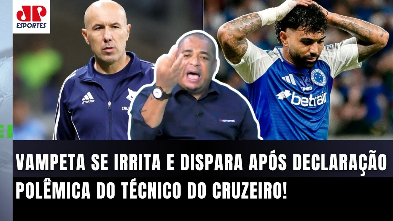 "POR%@! ISSO NÃO EXISTE, MERMÃO! O cara TÁ ACHANDO que..." Vampeta SE IRRITA com técnico do Cruzeiro