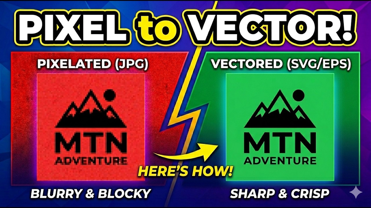 From Pixelated images to FAST Clean Vectors, for Hat Patches, Here's How!