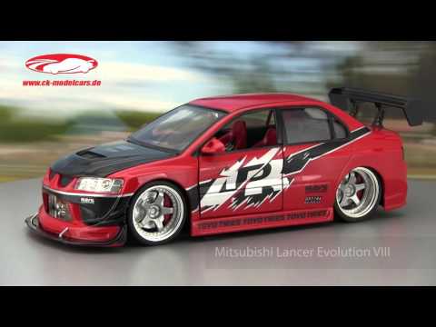 Jadatoys 1:18 Sean's Mitsubishi Lancer Evolution VIII Fast and