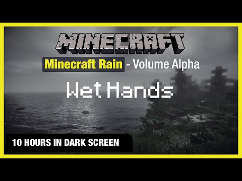 TreexCraft  - 🎧  Minecraft Rain | Wet Hands | Minecraft Music | 10 Hours in Dark Screen