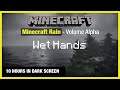 Minecraft Rain Wet Hands Minecraft Music 10 Hours In Dark Screen