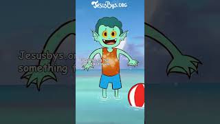 Jesus and the Sea Monster Child 🏖️✨ #jesus #jesusbys #christianmusic
