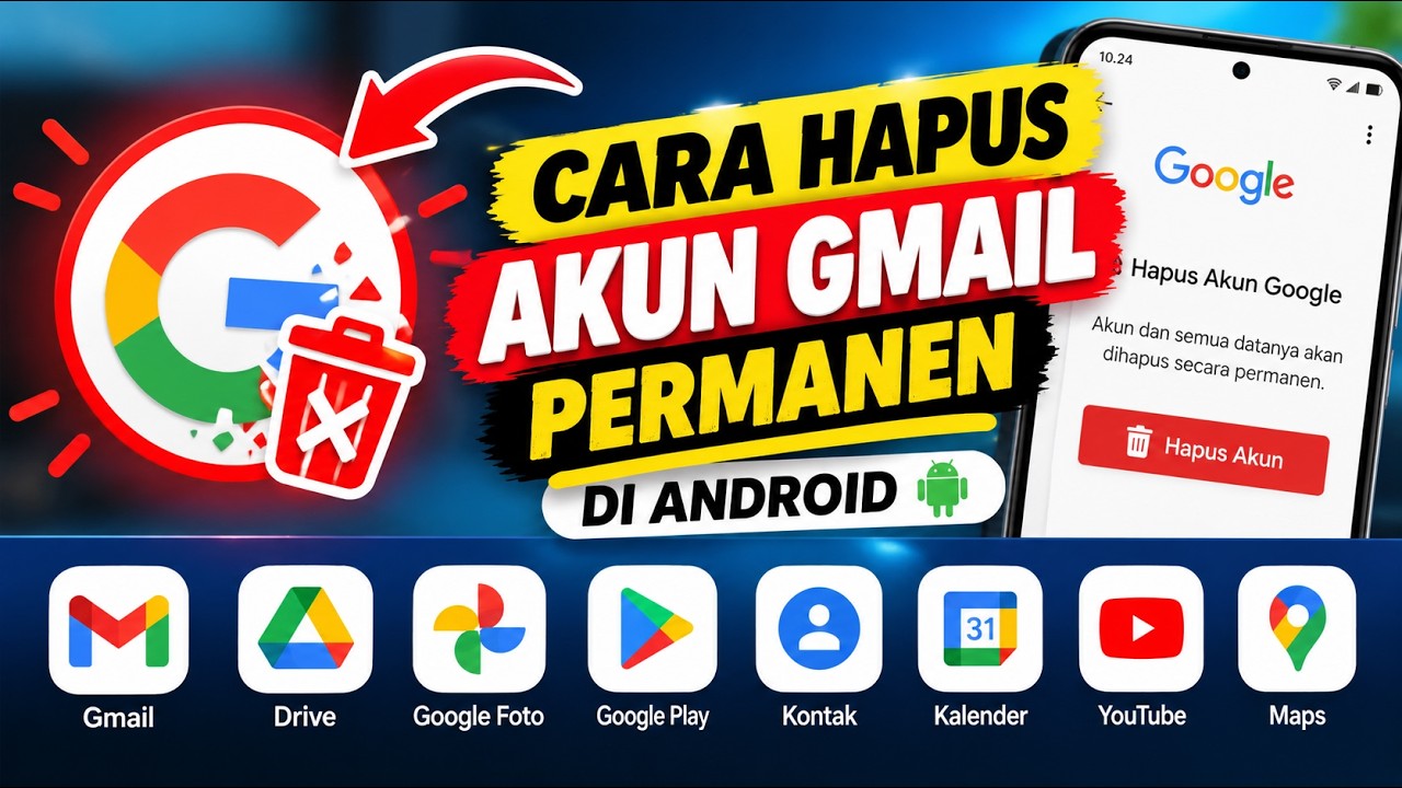 Cara Terbaru Menghapus Gmail Dan Akun Google Secara Permanen di HP Android (2026)
