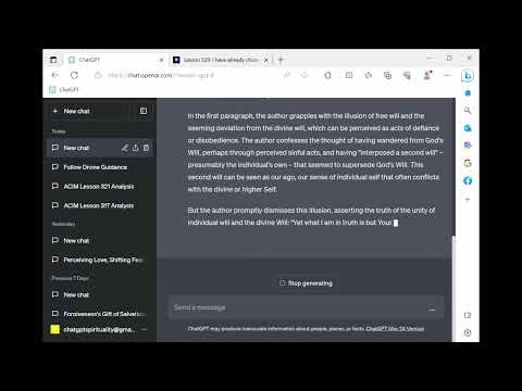 ChatGPT Spirituality ACIM Lesson 329 - I have already chosen what You will
