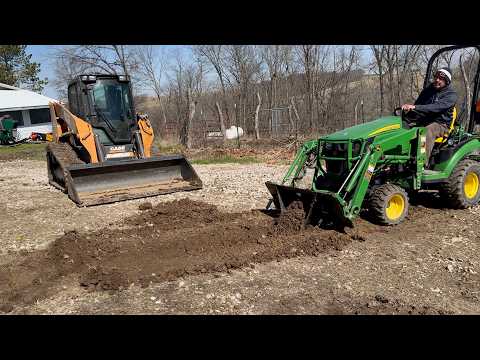 Poor Man’s Backhoe | How to Trench with a Utility Tractor and a Stump Bucket through Clay
